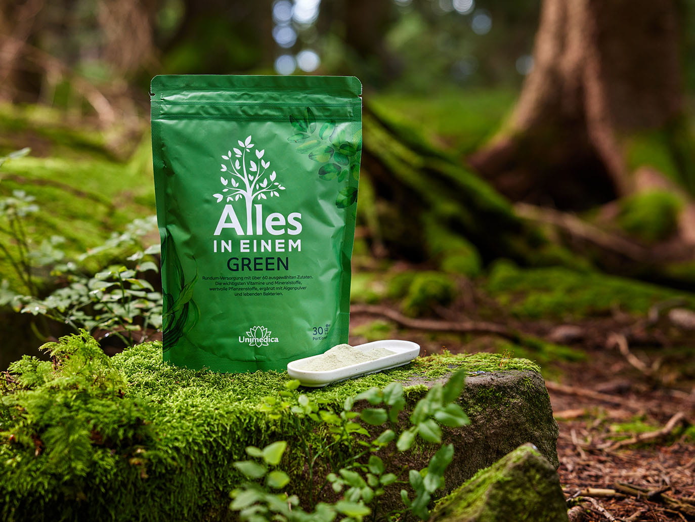 All-in-One Green - All-in-One Drink - 30 servings - powder - 600 g - by Unimedica